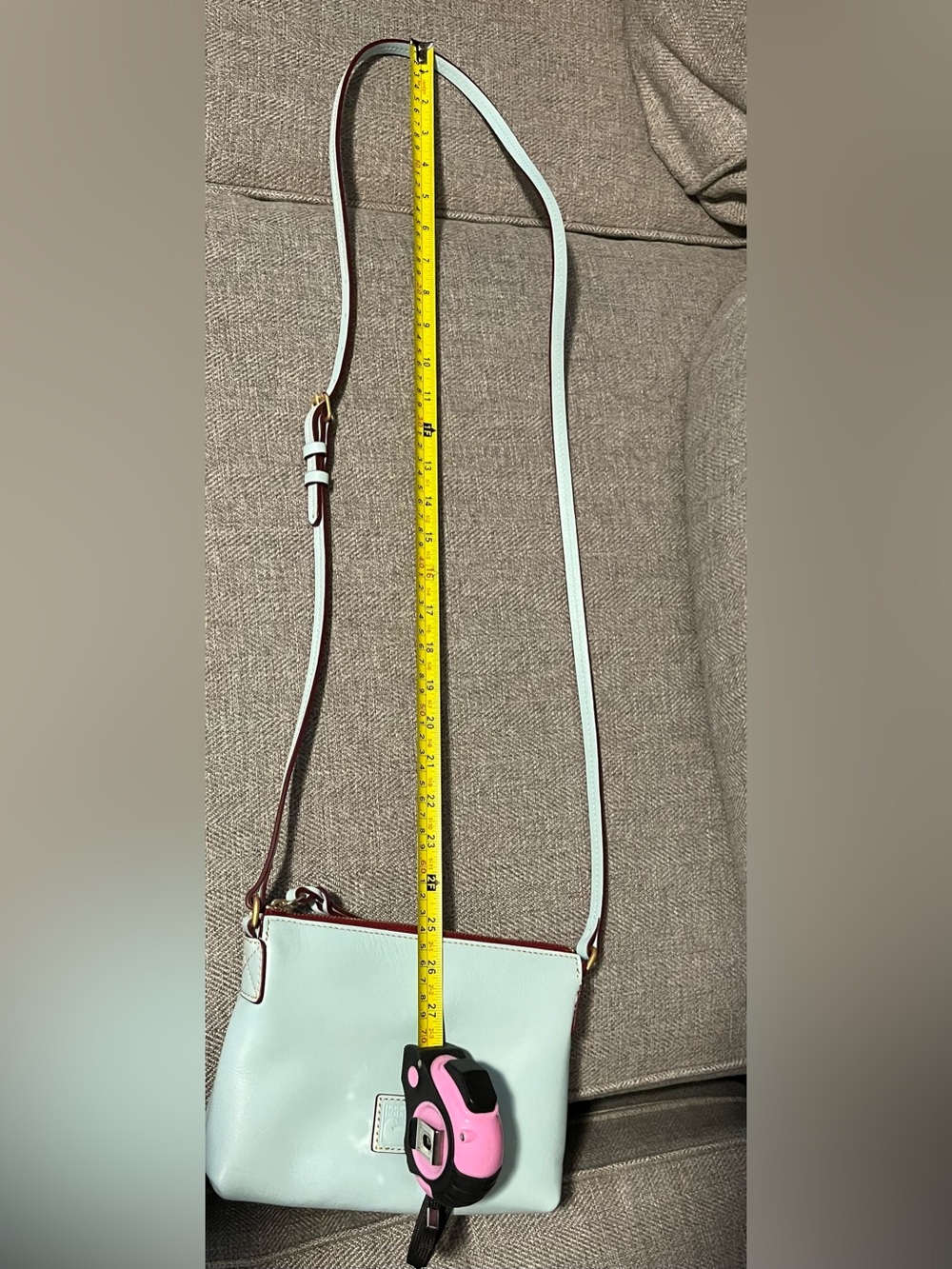 Dooney & Bourke Florentine pale blue Rosie crossbody - Picture 9 of 12